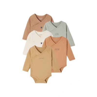 Abbildung von Bio Kollektion: 5er Pack Baby Wickelbodys BASIC