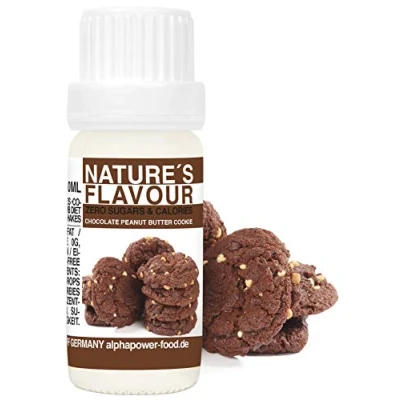 Abbildung von Flavour Drops ERDNUSSBUTTER SCHOKO COOKIE, Flavdrops I 100% natürliches Lebensmittel Aroma Geschmackstropfen ohne Kalorien &amp; Zucker Backaromen, Geschmack für Wasser, Quark