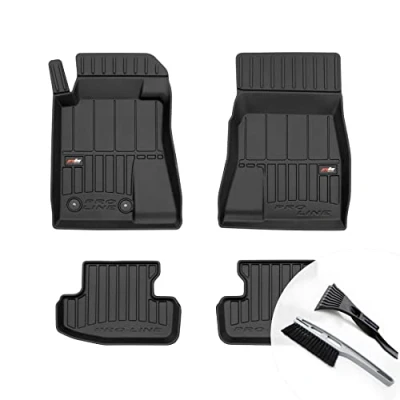Abbildung von moto MOLTICO 3D Gummimatten Auto Fußmatten Gummi Automatten 4 teilig Set passend für Ford Mustang VI Coupe 2014 2023