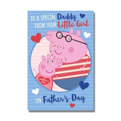 Abbildung von Danilo Promotions Ltd Peppa Pig Vatertagskarte Daddy From Your Little Girl