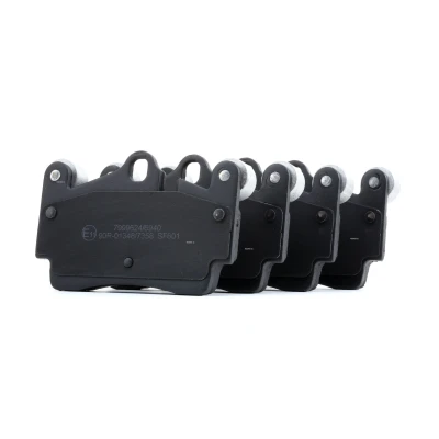 Abbildung von RIDEX 402B0137 Bremsbelagsatz Low Metallic mit Anti Quietsch Blech PORSCHE: Cayenne, VOLKSWAGEN: Touareg I, AUDI: Q7