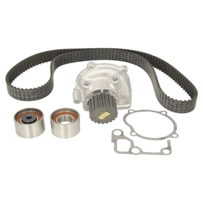 Abbildung von HEPU PK75330 Wasserpumpe + Zahnriemensatz ohne Spanndämpfer, Spannrolle 153 MAZDA: 6 Station Wagon, Hatchback, Limousine