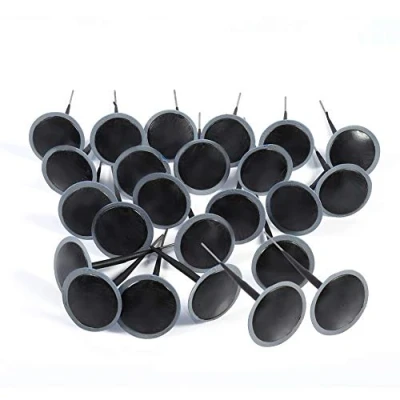 Abbildung von Reifenreparatur Pilze Reifenreparaturset, Reifen Reparatur Reifenpilze Pilz Gummi Stecker Reifenpilz Puncture Repair Wired Pilzförmige Nadelstecker für Auto, Motorrad 24 Stück 4.5mm