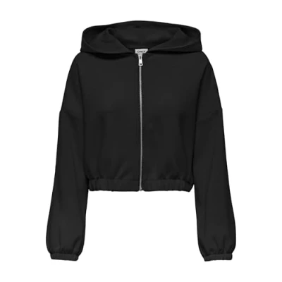 Abbildung von ONLY Kapuzen Onlscarlett Sweatjacke, Damen, Größe: Large, Black