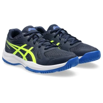 Abbildung von Asics Upcourt 6 Unisex Handballschuh für Kinder, Größe: 39, Midnight/safety yellow Schuhe