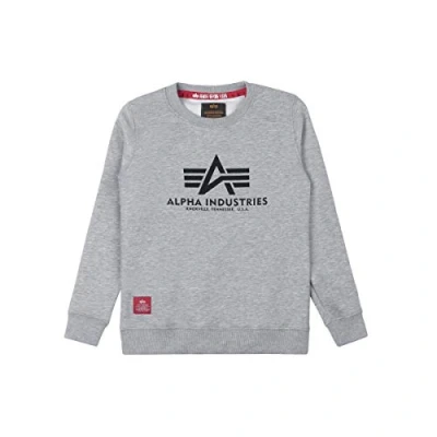 Abbildung von Alpha Industries Basic Sweater Kids Sweatshirt für Kinder Grey Heather
