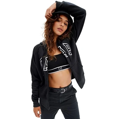 Abbildung von GAP Heritage Sweatjacke, Damen, Größe: Large, True black
