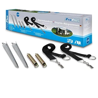 Abbildung von ProPlus 361722 Abspannset Abspannband Set für Omnistor Markise gegen Sturm