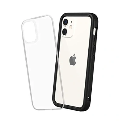 Abbildung von RhinoShield Modulares Case kompatibel mit [iPhone 12 Mini] Mod NX Anpassbare &amp; stoßdämpfende Schutzhülle im schlanken Design 3.5 Meter Fallschutz Schwarz