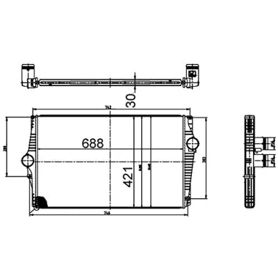 Abbildung von MAHLE ORIGINAL CI 520 000S Ladeluftkühler VOLVO: XC90 I
