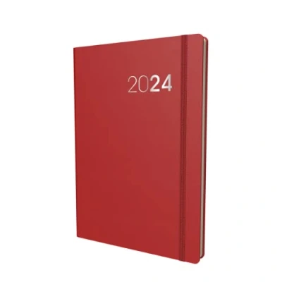 Abbildung von Collins Legacy Terminplaner 2024, A5, Tagesansicht, mit Terminen, Business Planer und Organizer, Januar bis Dezember Tagesplaner, Rot, CL51.15 24