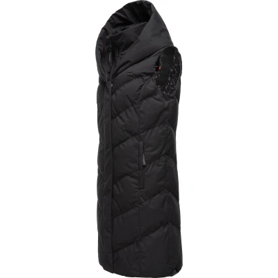 Abbildung von Ragwear Damen Winterjacke warme Steppweste lang mit Kapuze Natalka Vest Black22 Gr. L
