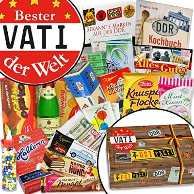 Abbildung von Bester Vati/Geschenkbox Geschenkidee DDR/mit Buch/Papis Geschenk