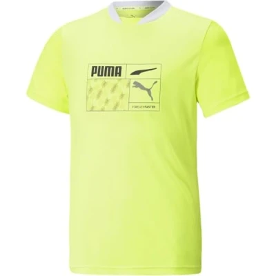 Abbildung von PUMA Jungen Active Sports Poly Graphic Tee B T Shirt, Schwarz, 152