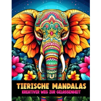 Abbildung von Tierische Mandalas: Kreativer Weg zur Gelassenheit Anti Stress Malbuch für Erwachsene 80 inspirierende Mandalas Entspannung, Stressabbau &amp; ... das perfekte Ausmalbuch