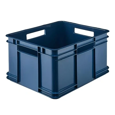 Abbildung von keeeper Aufbewahrungswännchen mit Tragegriffen, Euro Box XL, Procyclen, 28 l, Bruno Eco Line, Blau