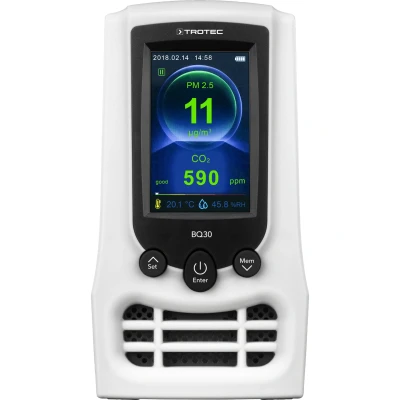 Abbildung von CO2 Luftqualitätsmonitor und Partikelmessgerät BQ30