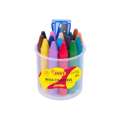 Abbildung von Jovi Jumbo Wax Crayons 16 pcs + Sharpener