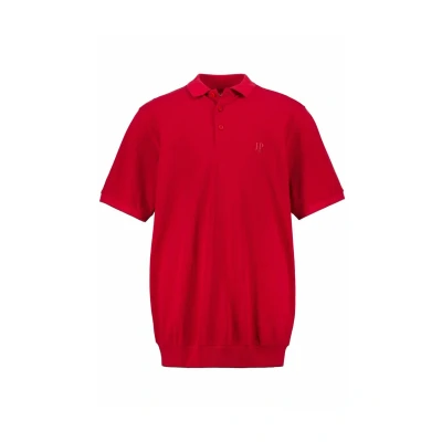 Abbildung von JP 1880 Herren Bauchfit Polo Pullover, Salsa, 3XL EU