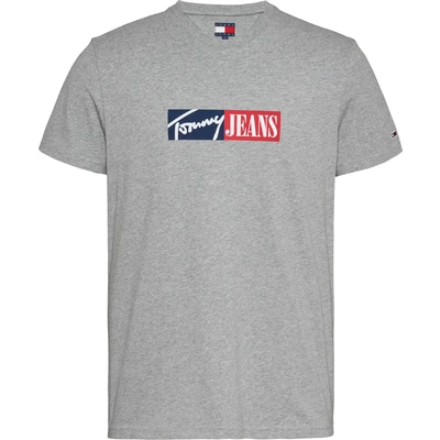 Abbildung von Tommy Jeans SLIM Entry Graphic TEE Tshirt print, Herren, Größe: 50, Grey