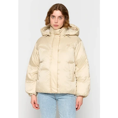 Abbildung von Levi&#039;s Bubble Shorty Almond milk Daunenjacke, Damen, Größe: Large,