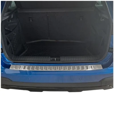 Abbildung von tuning art BL1049 Ladekantenschutz mit Abkantung passend für Skoda Kamiq Facelift 2024 , Farbe:Silber