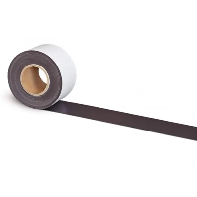 Abbildung von MAUL Magnetband 10cm Selbstklebendes für Bilder, Fotos und Postkarten Länge individuell zuschneidbar Ideal anwendbar in Büro, Küche Werkstatt 10m