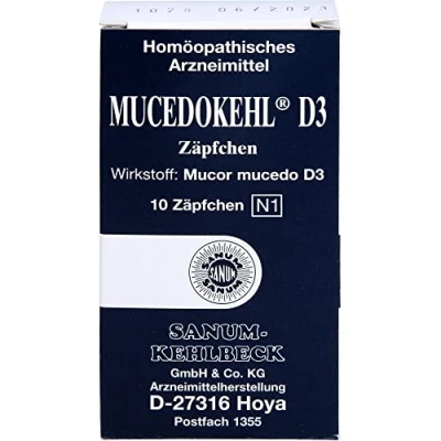 Abbildung von Mucedokehl D 3 Zäpfchen 10 St