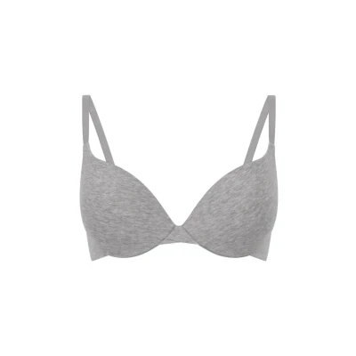 Abbildung von Hunkemöller Vorgeformter Push up Bügel BH aus Baumwolle Grau