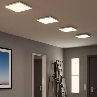 Abbildung von Paulmann 79825 LED Panel Velora eckig incl. 1x10,5 Watt dimmbar Deckenlampe Weiß matt Lichtpanel Metall Deckenlicht 2700 K