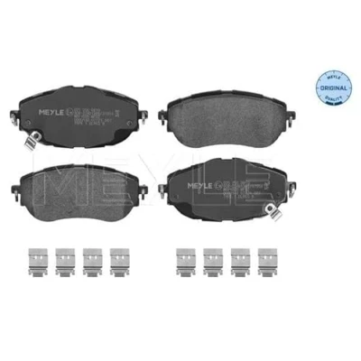 Abbildung von MEYLE 025 256 9819 Bremsbelagsatz ORIGINAL Quality Vorderachse mit akustischer Verschleißwarnung Anti Quietsch Blech TOYOTA: Auris Schrägheck