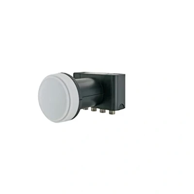 Abbildung von Schwaiger LNB4 10,70 12,75 GHz grau Frequenzwandler Minderer Low Noise Block (LNB), Hellgrau, Weiß