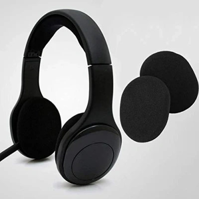 Abbildung von Oumij Ersatz Ohrpolster aus Schaumstoff für Logitech H800 Universal Ohrpolster.