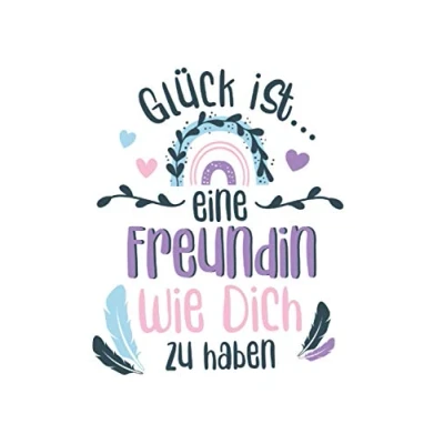 Abbildung von Glück ist eine Freundin wie dich zu haben: Notizbuch LINIERT für die beste Freundschaftsgeschenke Tagebuch Geschenkidee