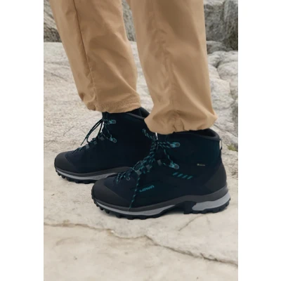 Abbildung von Lowa Corvara GTX MID Hikingschuh, Damen, Größe: 40, Navy/arktis Schuhe