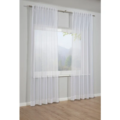 Abbildung von Gardine &quot;Schal Voile mit Beschwerungstasche&quot;, (1 St.), Gardinenband und verdeckten Schlaufen