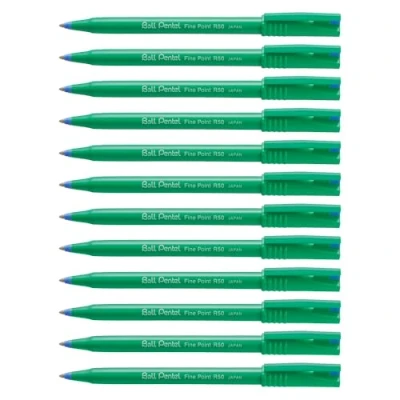 Abbildung von Pentel Tintenroller R50 C &quot;Ball Pentel&quot; 0,4mm, 12 Stück, blau