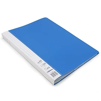 Abbildung von Waytex 931335B Dokumententasche A4 120 Blatt Premium blickdicht PP identifizierbar 60 Klarsichthüllen blau