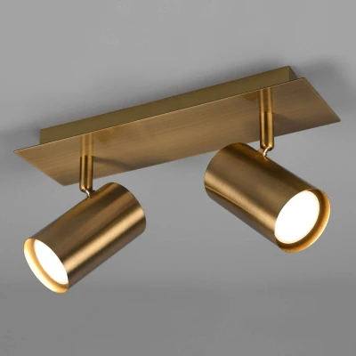 Abbildung von Trio Leuchten Spotbalken Marley 802400204, Metall Altmessing, exklusiv 2x GU10