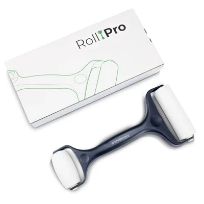 Abbildung von Wundermix RollPro® Teigroller Teigrolle mit 2 Walzen Antihaft Nudelholz für müheloses Ausrollen von Teigen Fondant Roller Pizzaroller Spülmaschinenfest Backzubehör