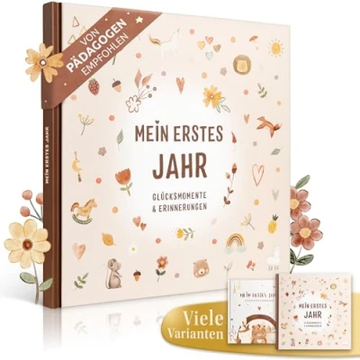 Abbildung von Eulentaler Tagebuch I Mein erstes Jahr Von Pädagogen gestaltet Boho I, 21x21, 92 Seiten Inhalt, Hardcoverumschlag, Premium Naturpapier
