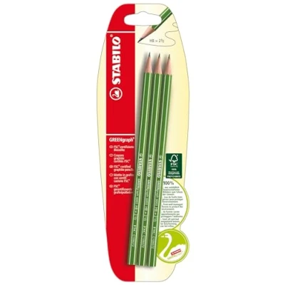 Abbildung von Umweltfreundlicher Bleistift STABILO GREENgraph Härtegrad HB 3er Pack