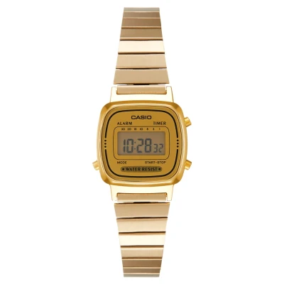 Abbildung von Casio Digitaluhr goldcoloured, Damen, Größe: One Size, Gold coloured