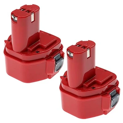 Abbildung von EXTENSILO 2X Akku Ersatz für Makita 1235F, 192536 4, 1220, 1222, 1233, 1234, 1235, 1250 Elektrowerkzeug (3300 mAh, NiMH, 12 V)