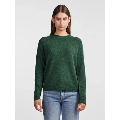 Abbildung von Pieces Pcjuliana LS Oneck NOOS BC Strickpullover, Damen, Größe: Small, Trekking green