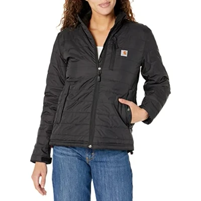 Abbildung von Carhartt Damen Rain Defender® leichte, isolierte Jacke, Schwarz, S