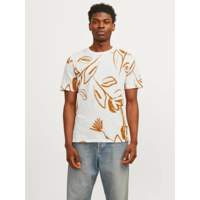 Abbildung von Jack &amp; Jones Premium ALL OVER Rundhals Tshirt print, Herren, Größe: XS, Sudan brown
