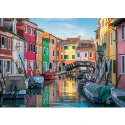 Abbildung von Ravensburger Puzzle Burano in Italien, 1000 Puzzleteile, Made Germany, FSC® schützt Wald weltweit
