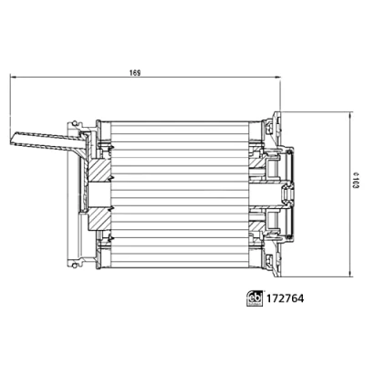 Abbildung von FEBI BILSTEIN 172764 Kraftstofffilter Filtereinsatz mit Dichtring AUDI: A6 C7 Avant, Limousine, Q7, VOLKSWAGEN: Touareg III