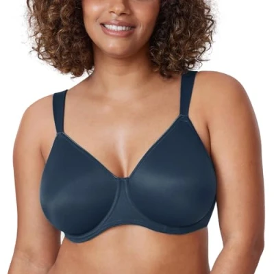 Abbildung von DELIMIRA Damen T Shirt Minimizer BH mit Bügel Große Größen Ohne Gepolstert Sargasso 80E